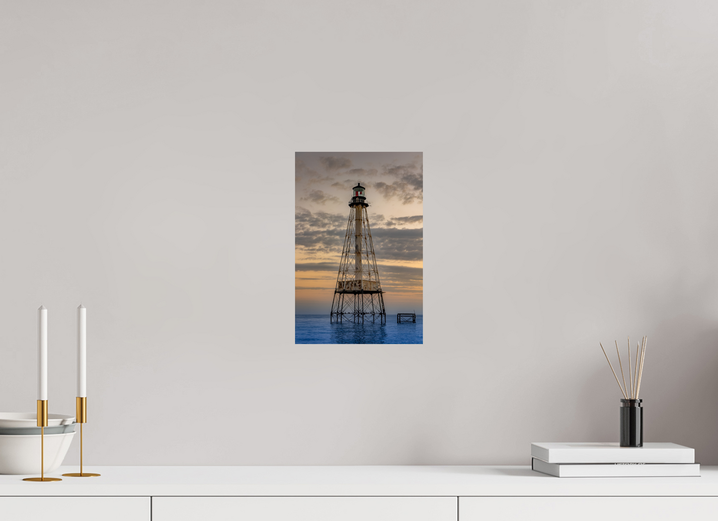 Florida, Key Largo Light House, Sun Set
