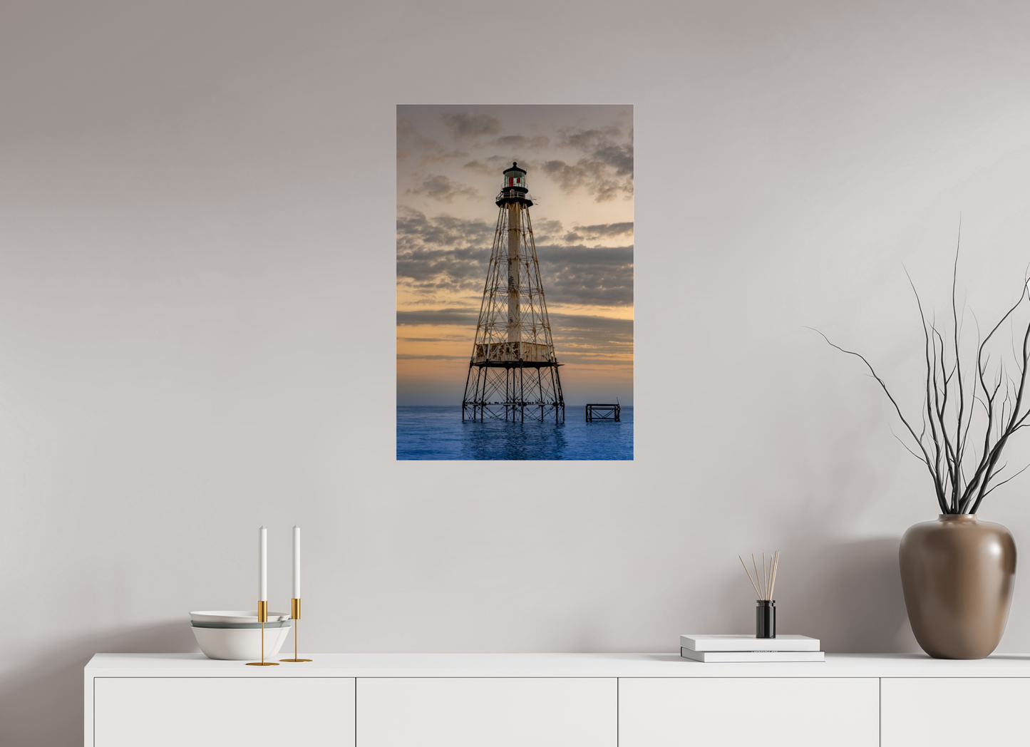 Florida, Key Largo Light House, Sun Set