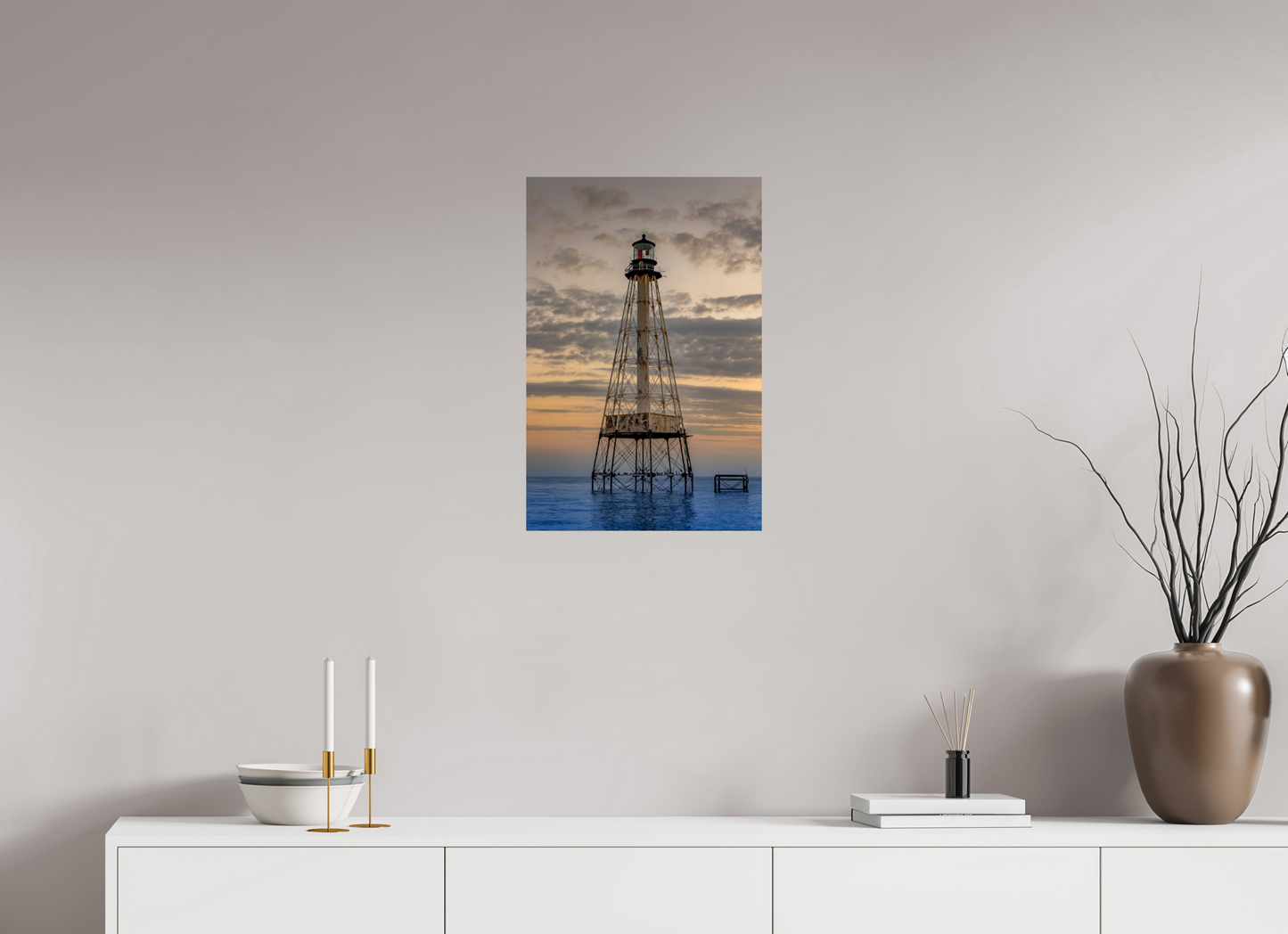 Florida, Key Largo Light House, Sun Set