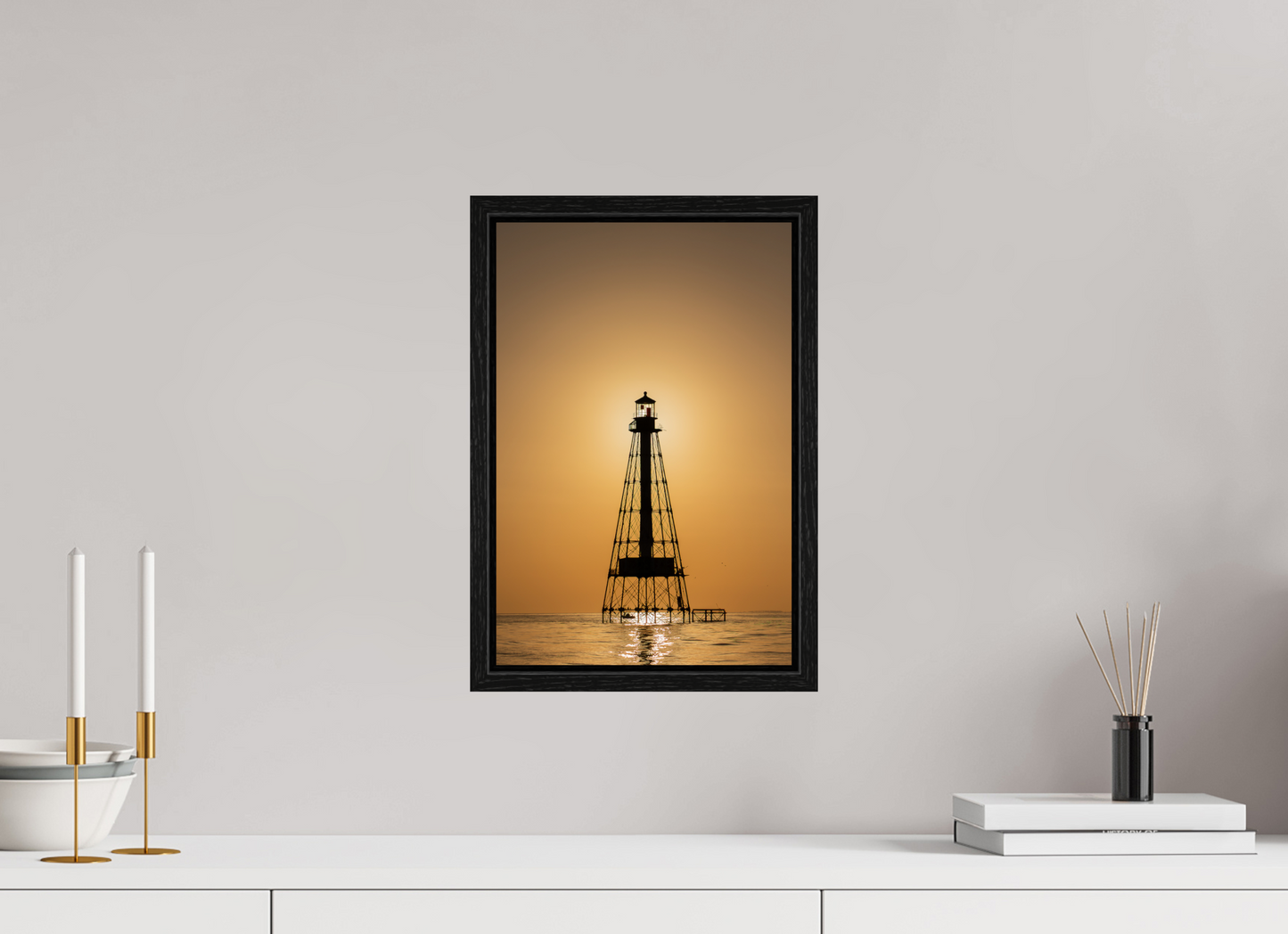 Florida, Key Largo, Light House Sun Set
