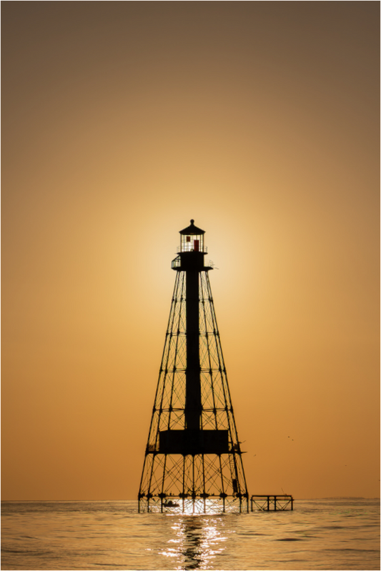 Florida, Key Largo, Light House Sun Set